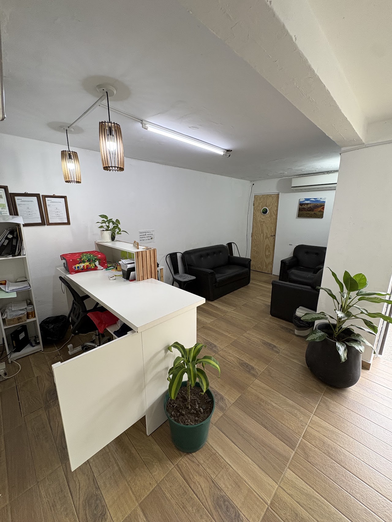 Recepción y sala de espera de KINESIC